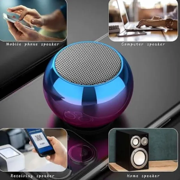 Mini Bluetooth Speaker with TWS Pairing | Compact Metal Body & Powerful Sound