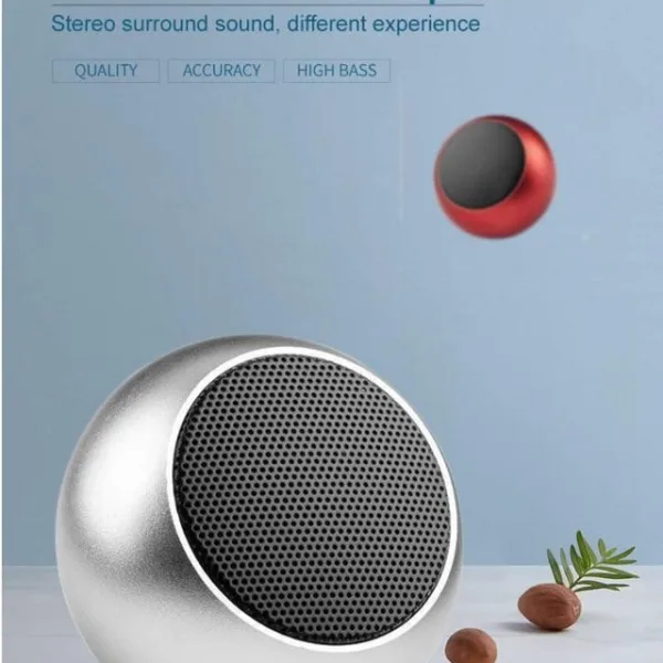 Mini Bluetooth Speaker with TWS Pairing | Compact Metal Body & Powerful Sound