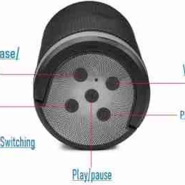 KT-125 Mini Handy Bluetooth Speaker | Portable, Splash-Proof, High Bass Sound, FM Radio, TF Card Slot, Built-in Mic, with inbuilt Phone Stand