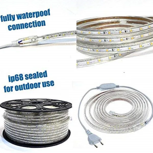 RGB LED Rope Strip Lights Waterproof Outdoor 5 Meter Length