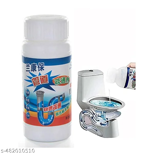 Sink & Drain Cleaner Powder  Powerful & Clog Remover Sink Cleaning Powder Automatic Toilet Blockage Cleaner, Removes Clogs, Blockage in Washbasin, Septic Tank, Sinks, Pipes
