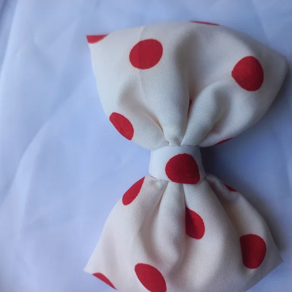 White Braided HairBand with White Polka Dot Retro Design Combo for Women and Girls/Hair Accessories Makeup Hairband Hair Accessories for Women Pack of 4 (White &Red)