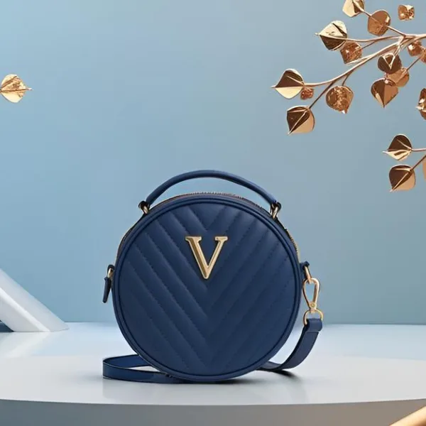 Trendy Sling Bag for Women Quilted Round Shape Crossbody Handbag with Stylish Finish