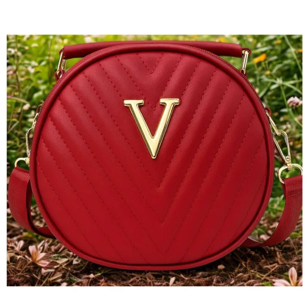 Trendy Sling Bag for Women Quilted Round Shape Crossbody Handbag with Stylish Finish