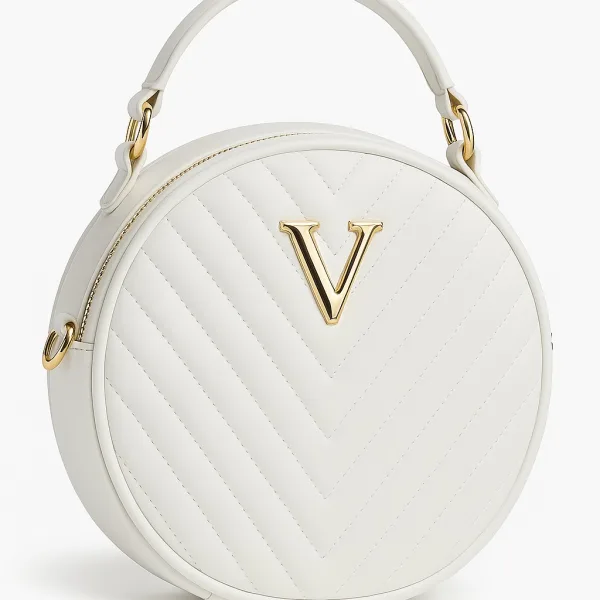 Trendy Sling Bag for Women Quilted Round Shape Crossbody Handbag with Stylish Finish