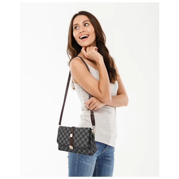 Women's Premium Monogram Sling Bag with Adjustable Strap and Buckle Design Ladies purse Handbag | Stylish Shoulder Bag | Gift for Women