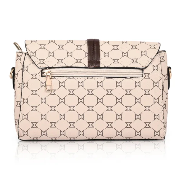 Women's Premium Monogram Sling Bag with Adjustable Strap and Buckle Design Ladies purse Handbag | Stylish Shoulder Bag | Gift for Women
