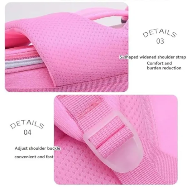 Kids 3D Cartoon School Backpack Stylish Lightweight Design