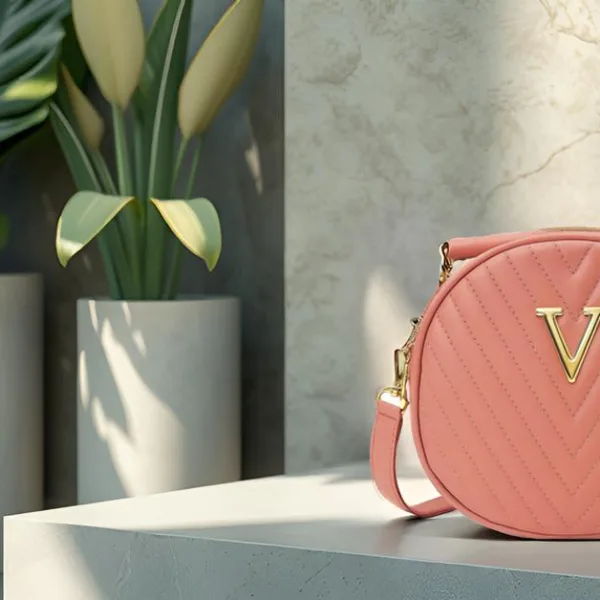 Trendy Sling Bag for Women Quilted Round Shape Crossbody Handbag with Stylish Finish