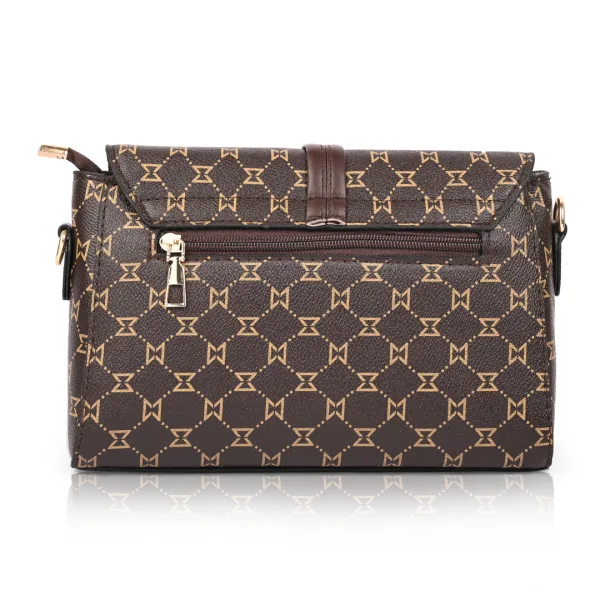 Women's Premium Monogram Sling Bag with Adjustable Strap and Buckle Design Ladies purse Handbag | Stylish Shoulder Bag | Gift for Women