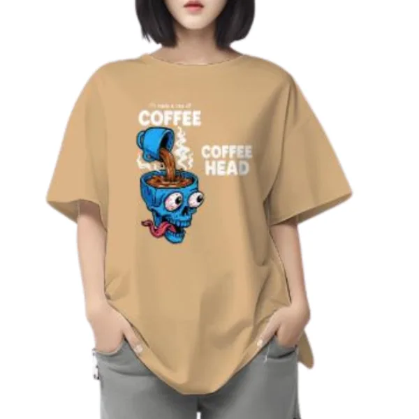 Women's Graphic Printed Cotton Short Sleeve T- Shirt