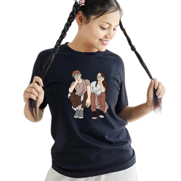 Printed Cotton T-Shirt for Women