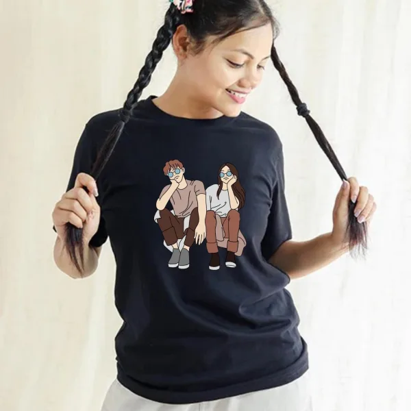 Printed Cotton T-Shirt for Women