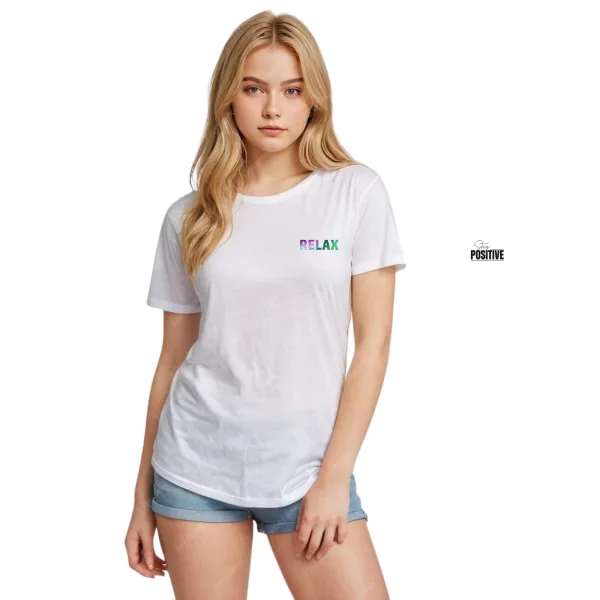 Women White Cotton Artistic Music Headphones Graphic T-Shirt, White Cotton