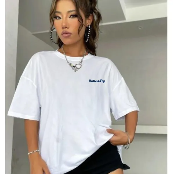 Women Over Size Stylish Graphic Tee for Women – 100% Cotton Printed T-Shirt