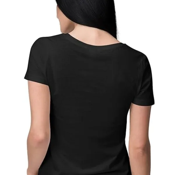 Women's Round Neck Butterfly Floral Graphic 100% Cotton Printed Regular fit Round Neck T-Shirt,