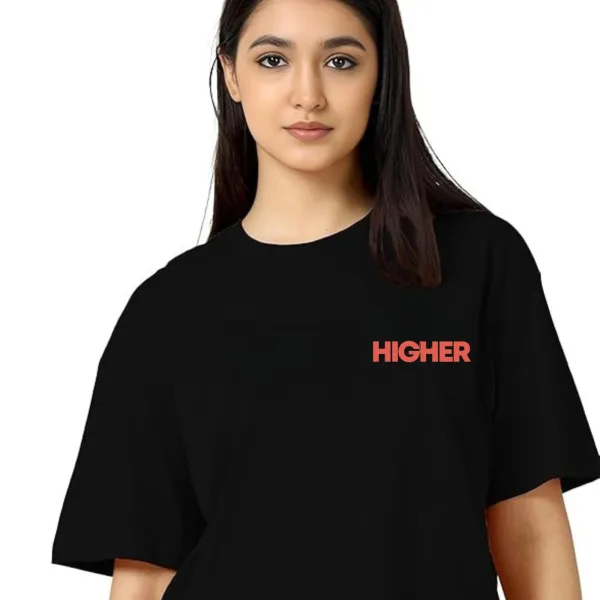 Women Over Size Stylish Graphic Tee for Women – 100% Cotton Printed T-Shirt