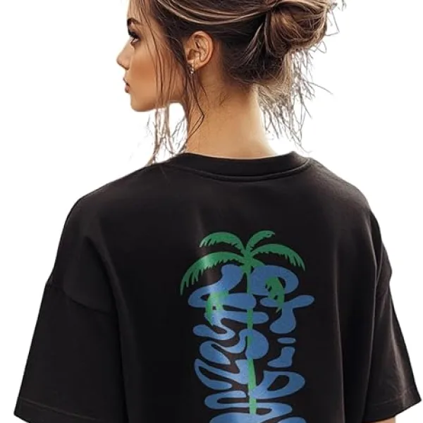 Women Boyfriend Cool Down Club Oversized T-Shirt