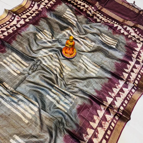 Latest Designer Viscose Modal Silk Saree Handcrafted Blouse Piece