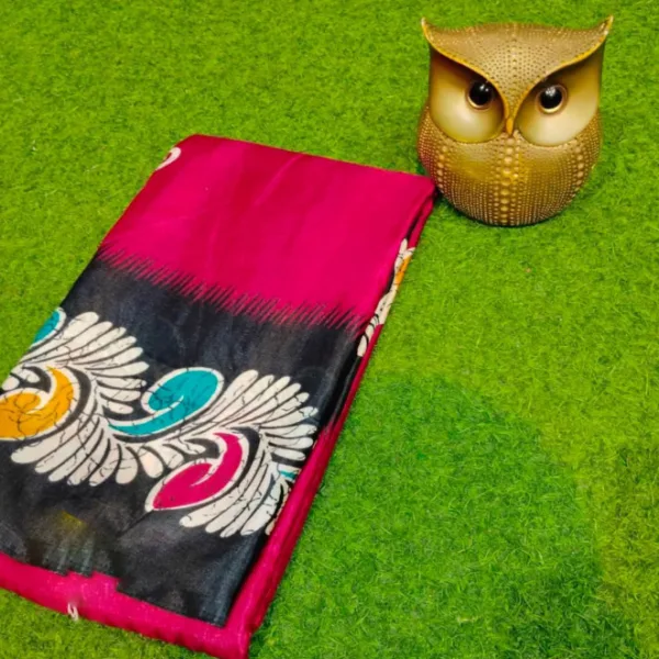 Designer Semi Pure Silk Saree Blouse Piece Soft Ethnic Outfit