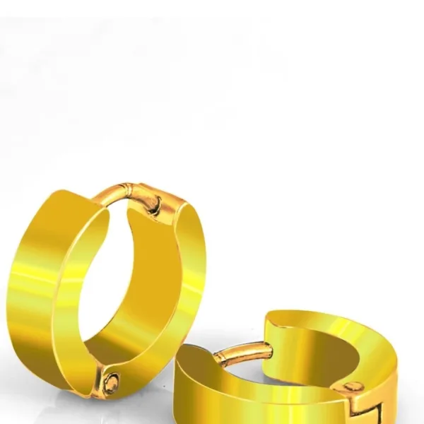 Fashion Multy jewellery Valentine Single Platinum Golden Plug Hoops Ear STUD