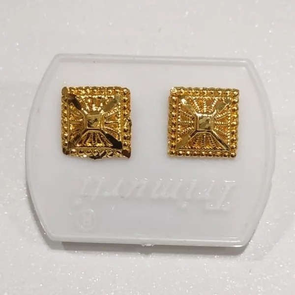 CHAKOR TOPS 1 PAIR GoldEN  Micron Plated South Screw Back Stud Earring