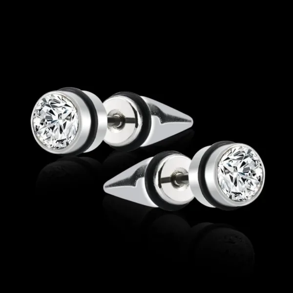 Mens Jewellery Valentine Silver Black Bali Mens Earing For Men Boys / Boyfriend