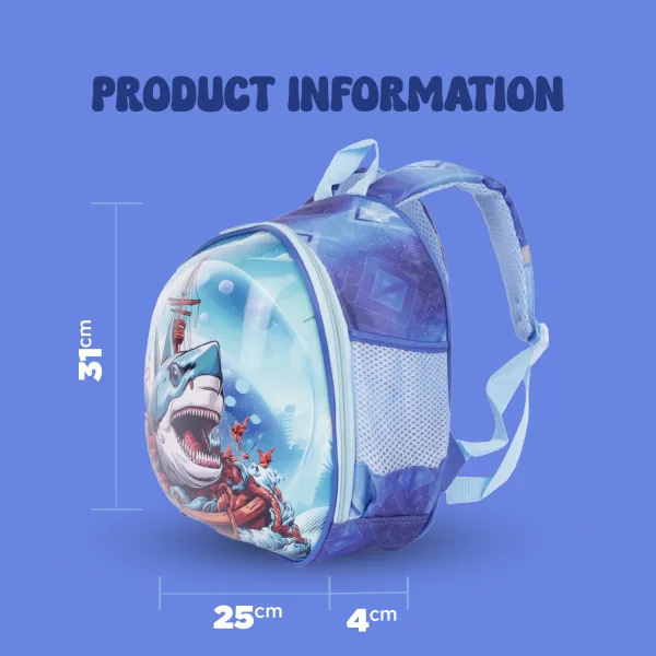 Durable Hard Shell School Bag for Kids Fun Design