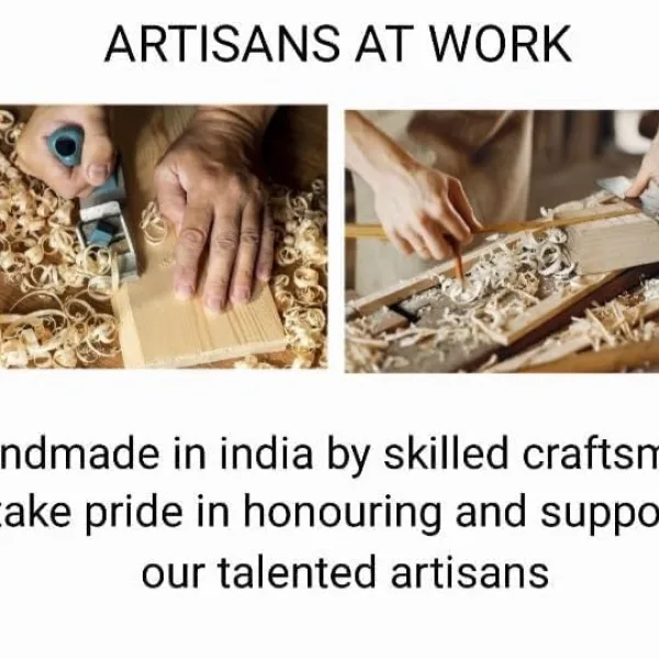 Decorative Mango Wood Appetizer Tray With Handle And Bowl Inserts