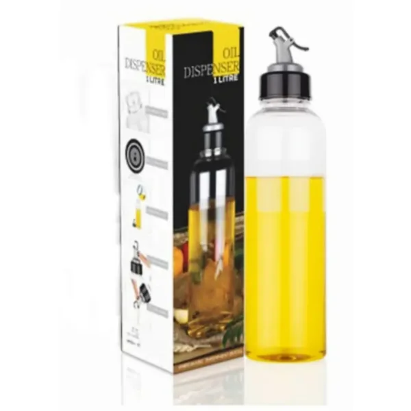 Transparent Plastic Oil Dispenser 1 Litre