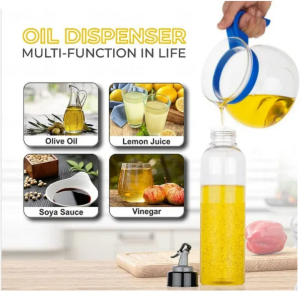 Transparent Plastic Oil Dispenser 1 Litre