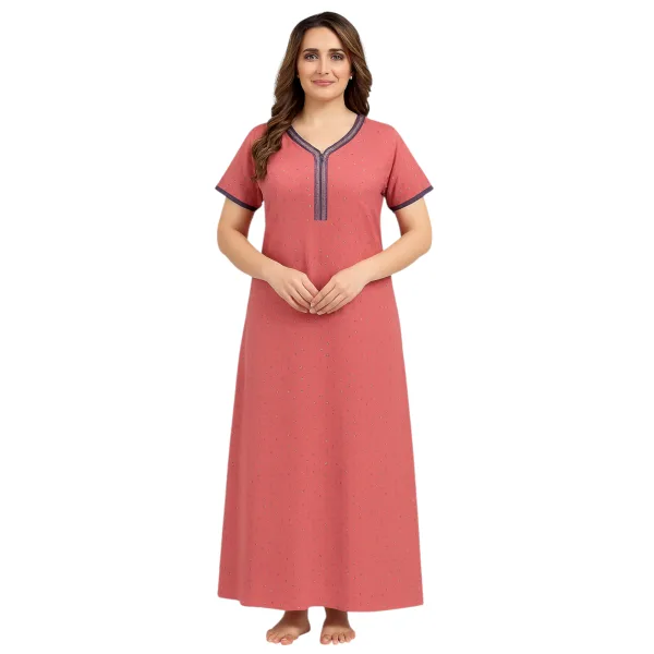 Women Alpine Nighty Classic Style Soft Sleepwear