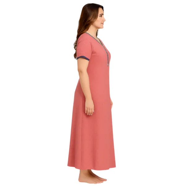 Women Alpine Nighty Classic Style Soft Sleepwear