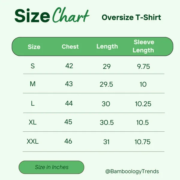 Men Oversized Bamboo T-Shirt – Soft, Breathable & Sustainable Fit