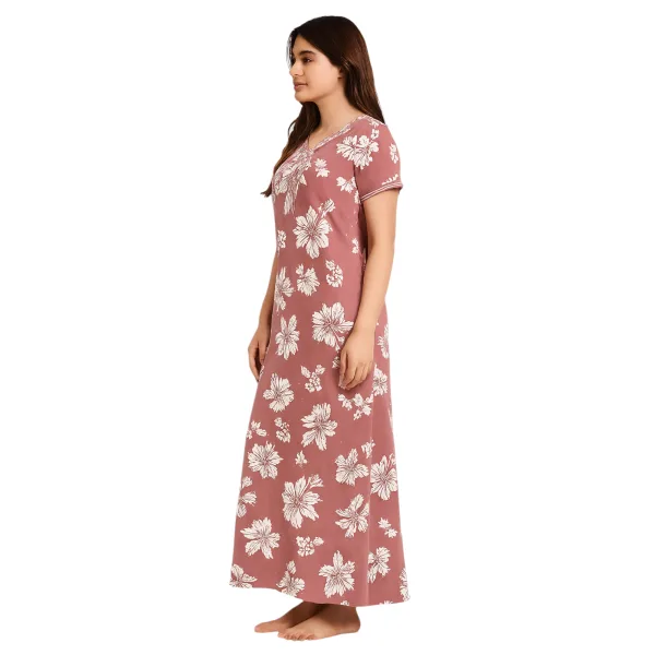 Women Alpine Nighty Smooth Texture Regular Size Sleepwear