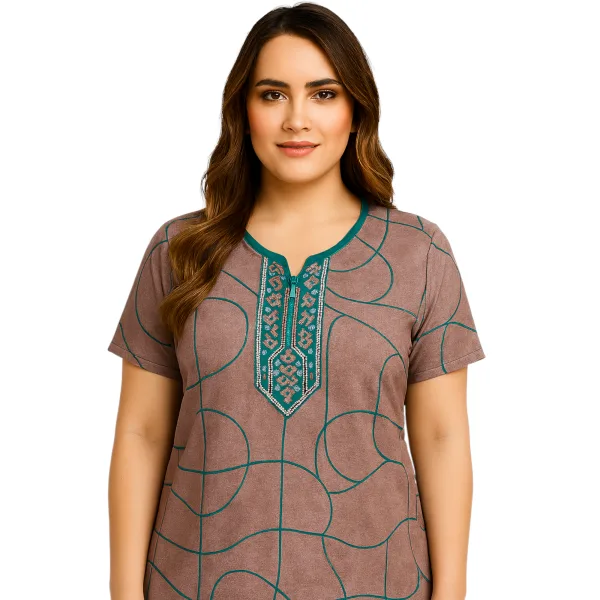 Women Alpine Nighty Cozy Feel Daily Night Dress