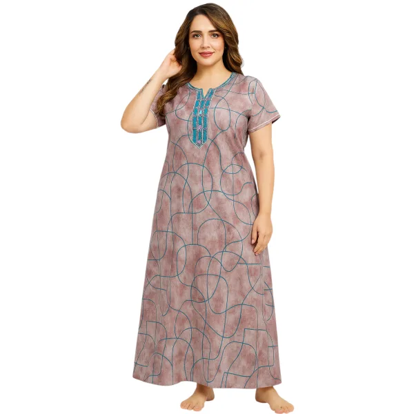 Women Alpine Nighty Cozy Feel Daily Night Dress