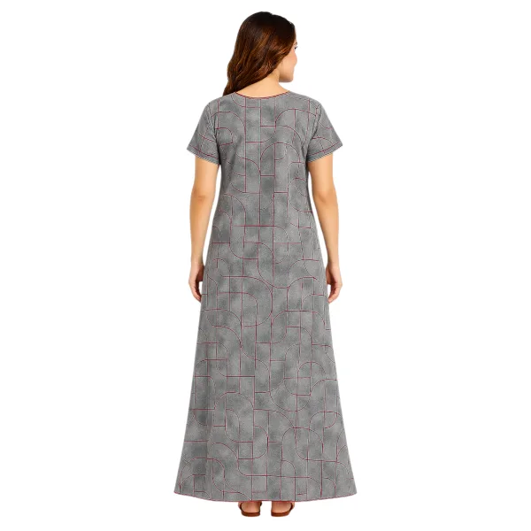 Women Alpine Nighty Breathable Fabric Everyday Sleepwear