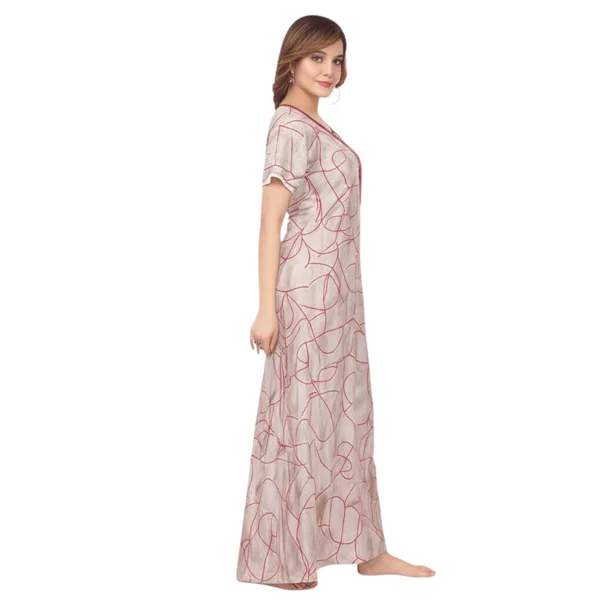 Women Alpine Nighty Lightweight Cotton Feel Night Dress