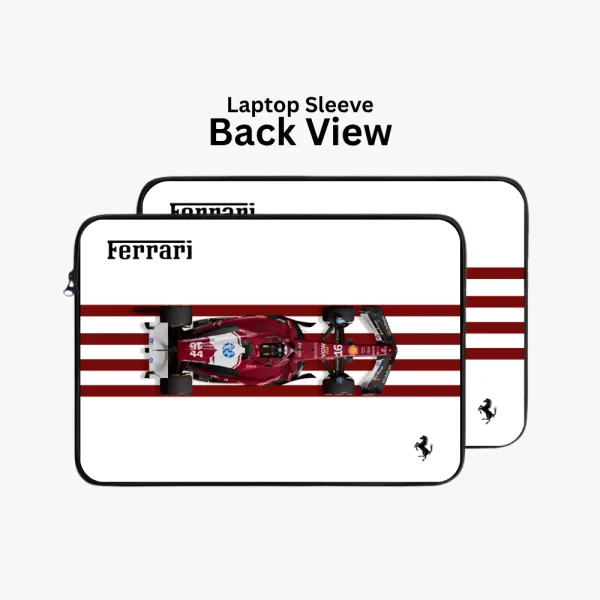 "CHARLES LECLERC # SCUDERIA FERRARI" Laptop Sleeves:Bold Modern Design for Every Size