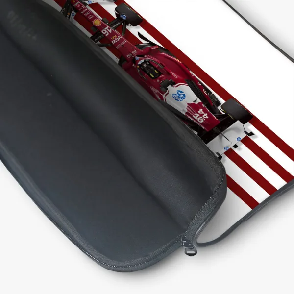 "CHARLES LECLERC # SCUDERIA FERRARI" Laptop Sleeves:Bold Modern Design for Every Size