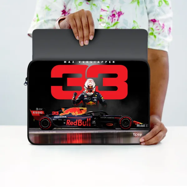 "MAX VERSTAPPEN #33" Laptop Sleeves:Bold Modern Design for Every Size