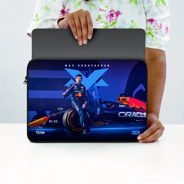 "MAX VERSTAPPEN #1 F1" Laptop Sleeves:Bold Modern Design for Every Size