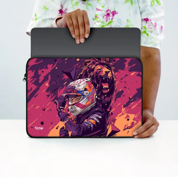 "MAX VERSTAPPEN ILLUSTRATED EDITION" Laptop Sleeves:Bold Modern Design for Every Size