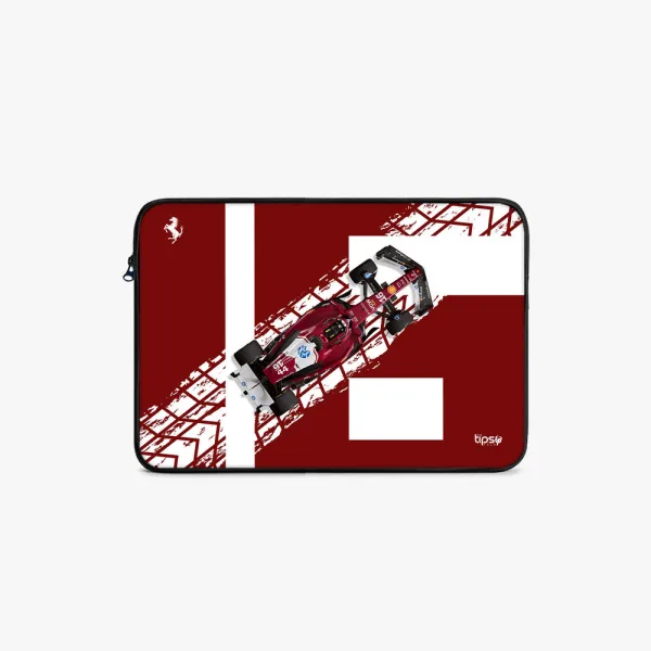 "RACING RED # SCUDERIA FERRARI" Laptop Sleeves:Bold Modern Design for Every Size