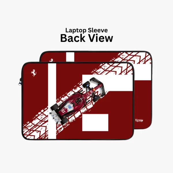"RACING RED # SCUDERIA FERRARI" Laptop Sleeves:Bold Modern Design for Every Size