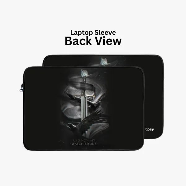 " NOW MY WATCH BEGINS #GOT" Laptop Sleeves:Bold Modern Design for Every Size
