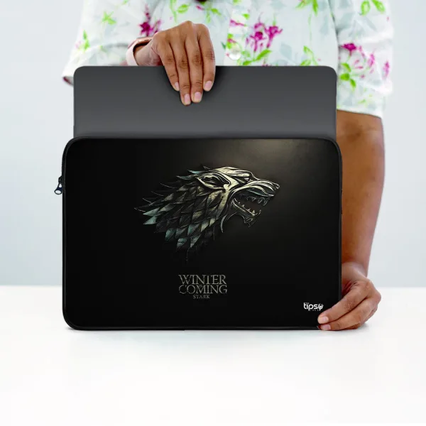 "HOUSE STARK # GAME OF THRONES" Laptop Sleeves:Bold Modern Design for Every Size