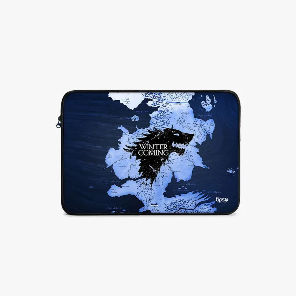 "WINTER IS COMING #GOT" Laptop Sleeves:Bold Modern Design for Every Size
