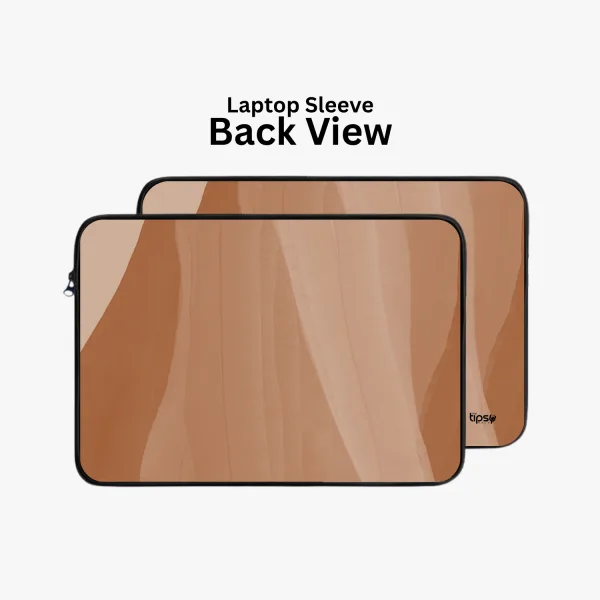 "Brown Shade" Laptop Sleeves:Bold Modern Design for Every Size